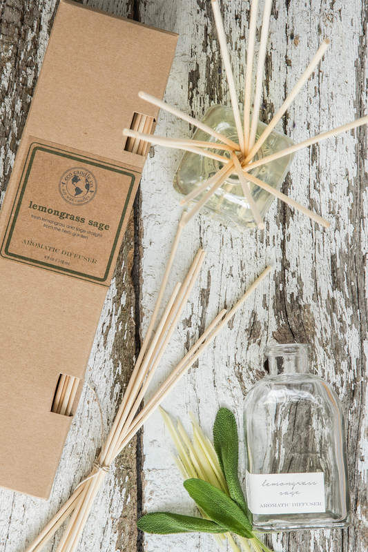 Eco Candle Company - Reed Diffuser - Lemongrass Sage