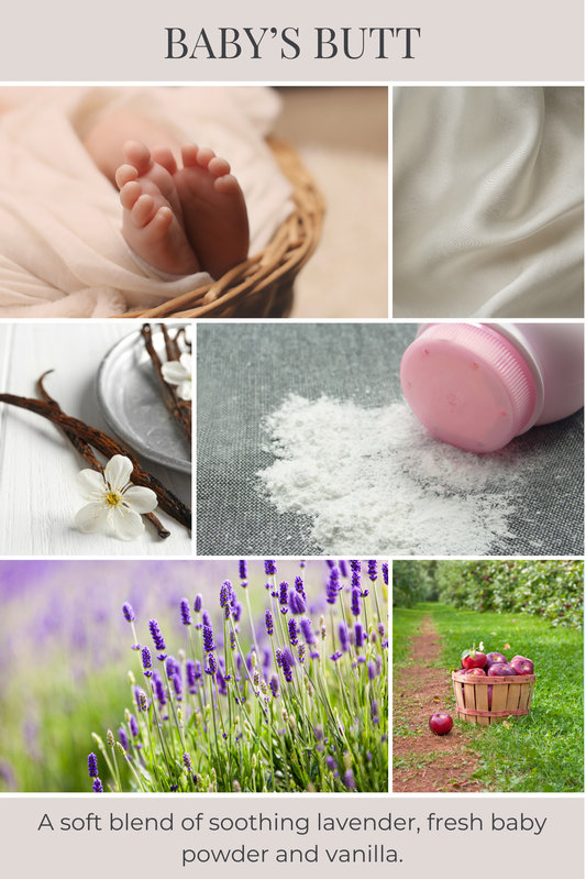 Eco Candle Company - 6oz eco candle BABY'S BUTT