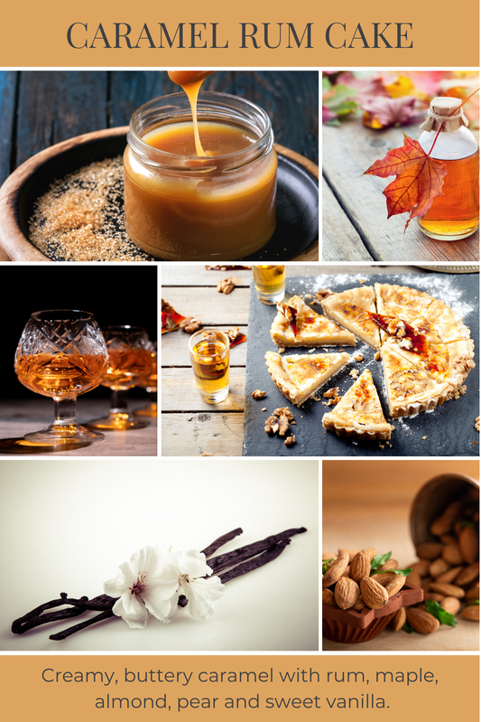 Eco Candle Company - 6oz eco candle CARAMEL RUM CAKE