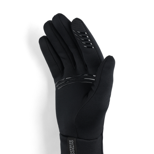 Outdoor Research Men's Vigor Midweight Sensor Glove in Black, palm view