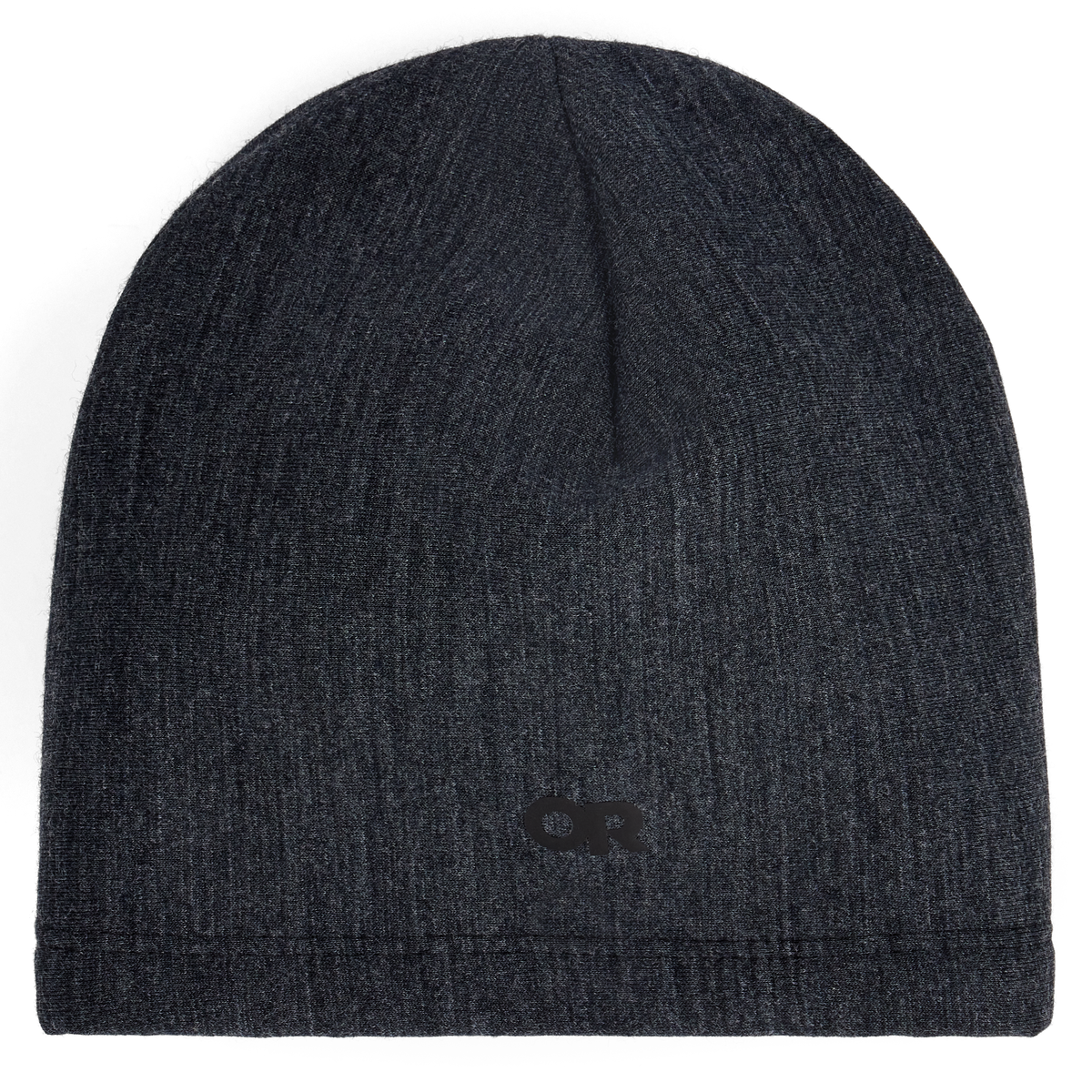Outdoor Research Crescent Fleece Beanie in Storm Heather, front view