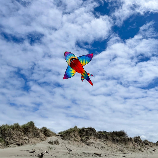 In the Breeze 5' 3D Tie Die Shark Kite