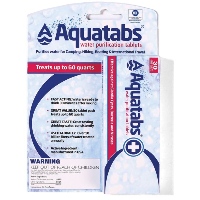 Aquatabs Water Purification Tablets – Portable Drinking Water Treatment