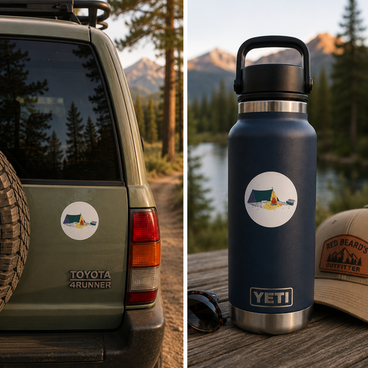 RBO Vintage Camping Sticker