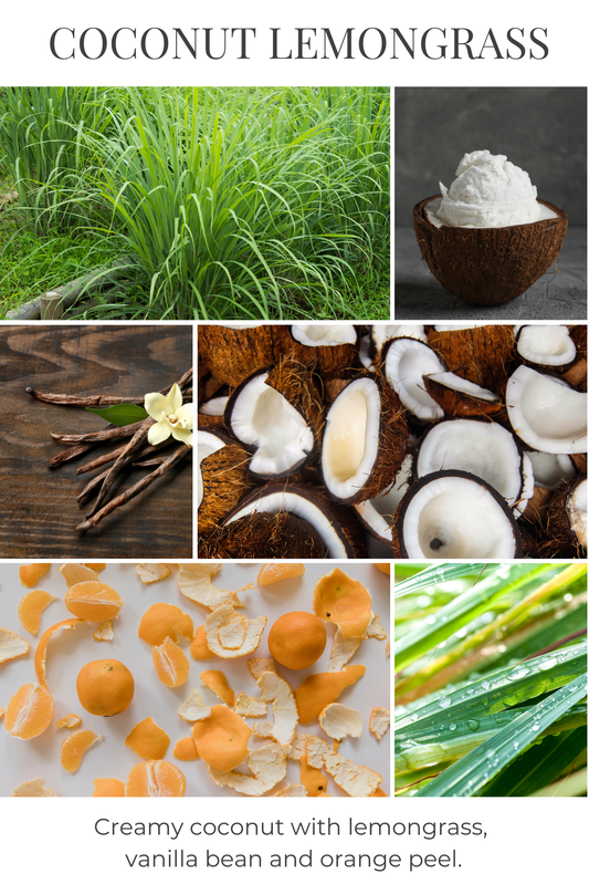 Eco Candle Company - 6oz eco candle COCONUT LEMONGRASS