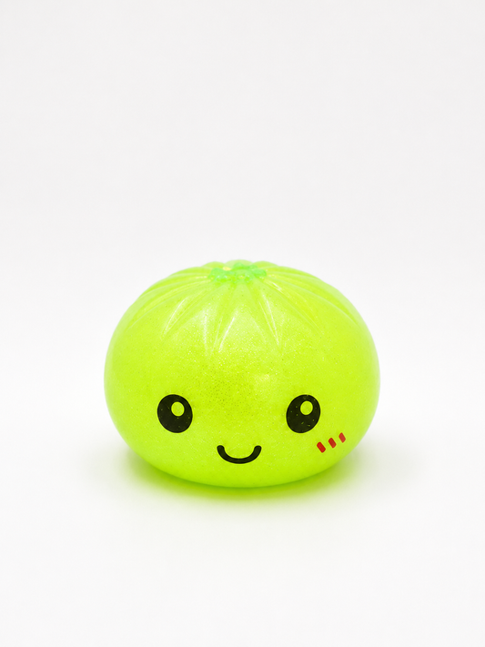 Neon Green Kawaii Bao Bun Squishy
