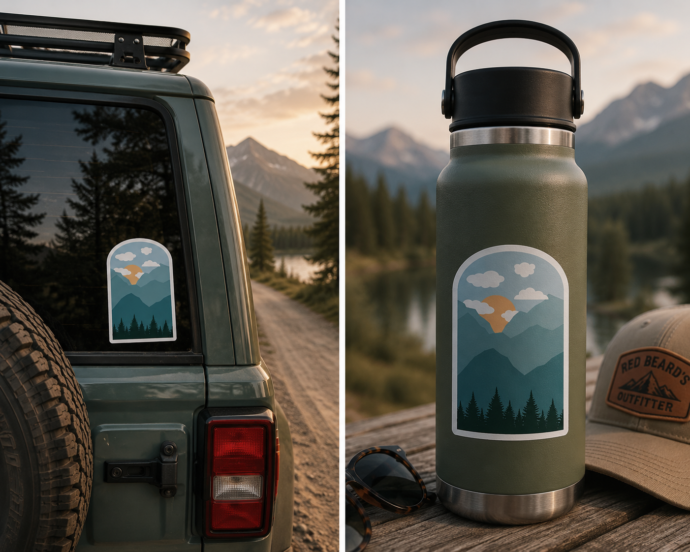 RBO Mountain View Sticker