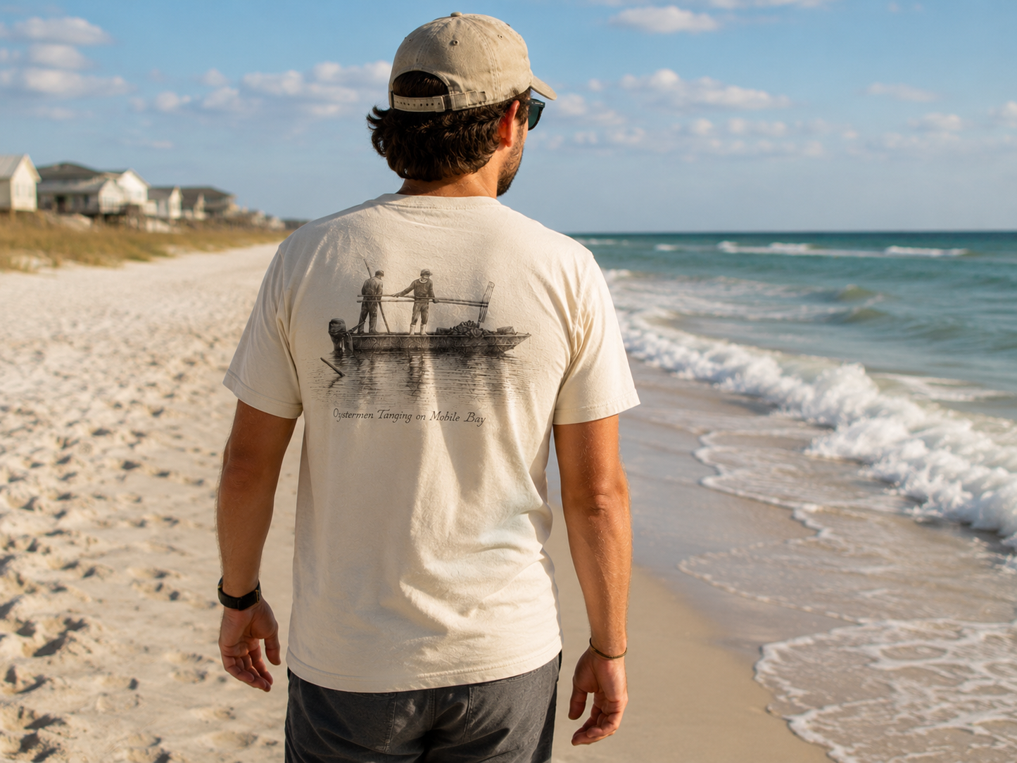 Oystermen Tonging on Mobile Bay TShirt