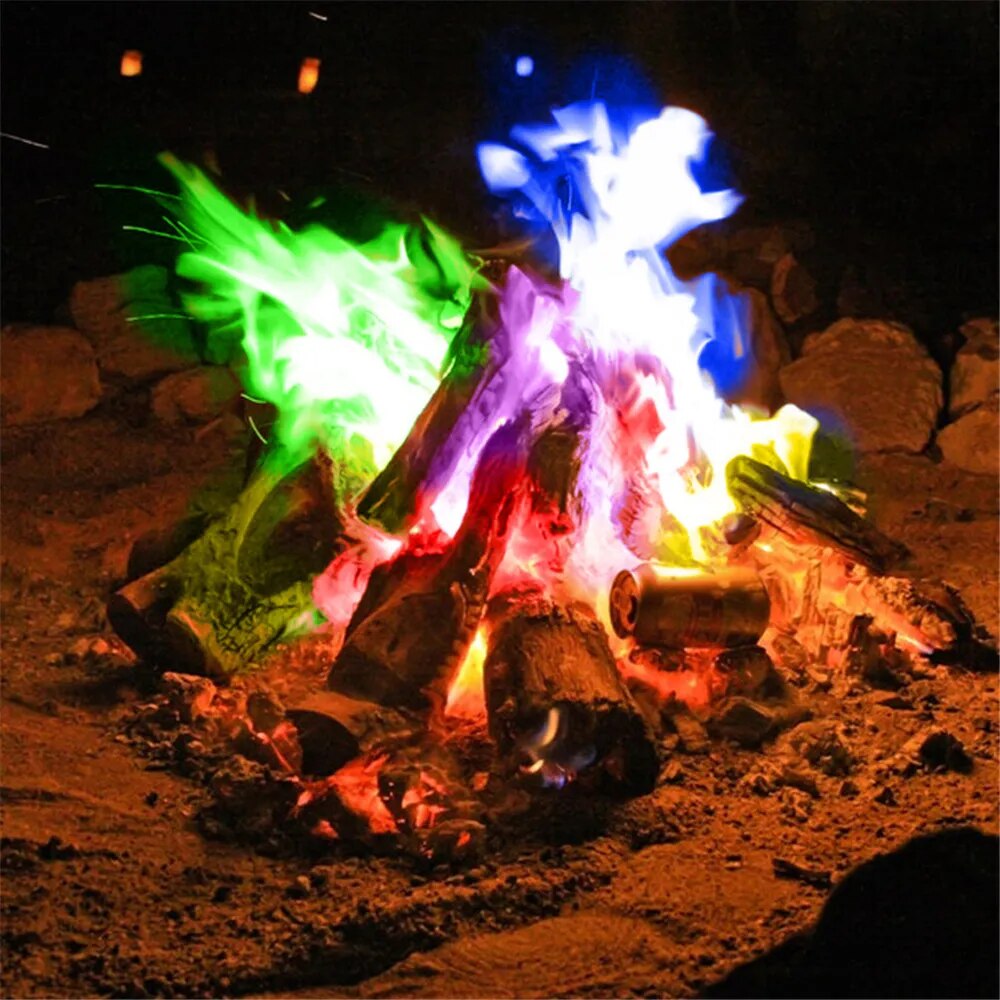 Colorful Fire Campfire Color Changing Packets