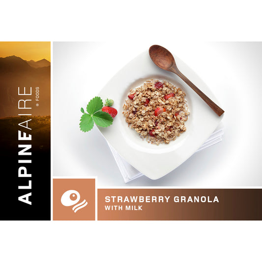 AlpineAire Strawberry Granola with Milk Freeze-Dried Breakfast
