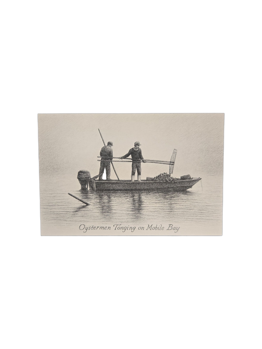Oyster Tonging Postcard