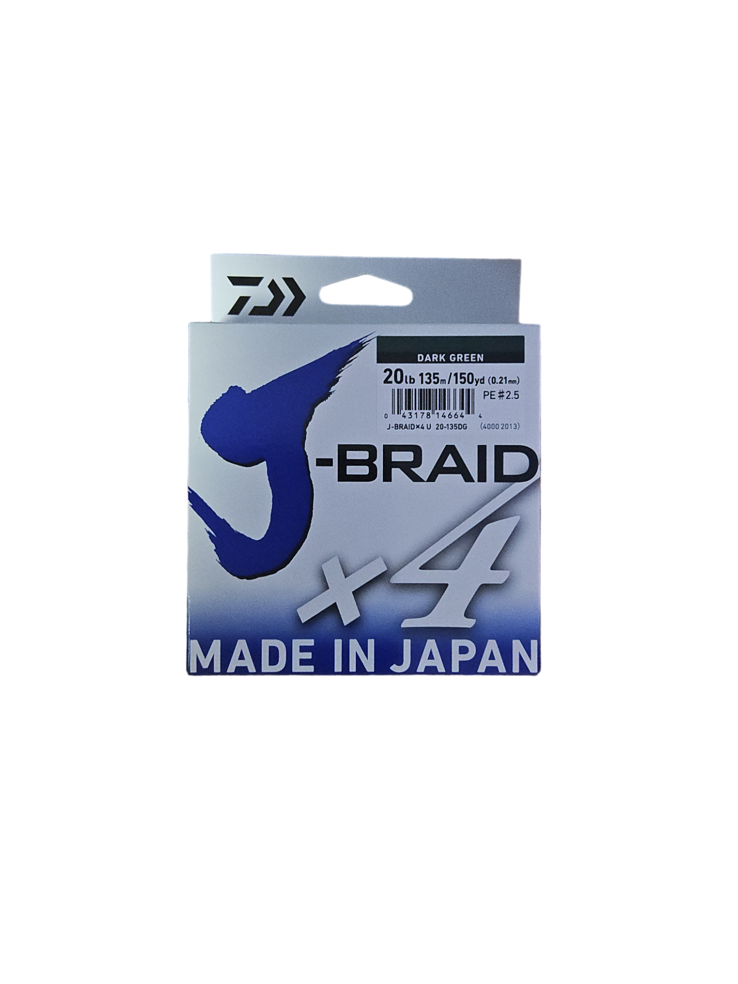 braided fishing line made in japan Daiwa J-Braid X4 Braided Line- Dark Green 20 lb