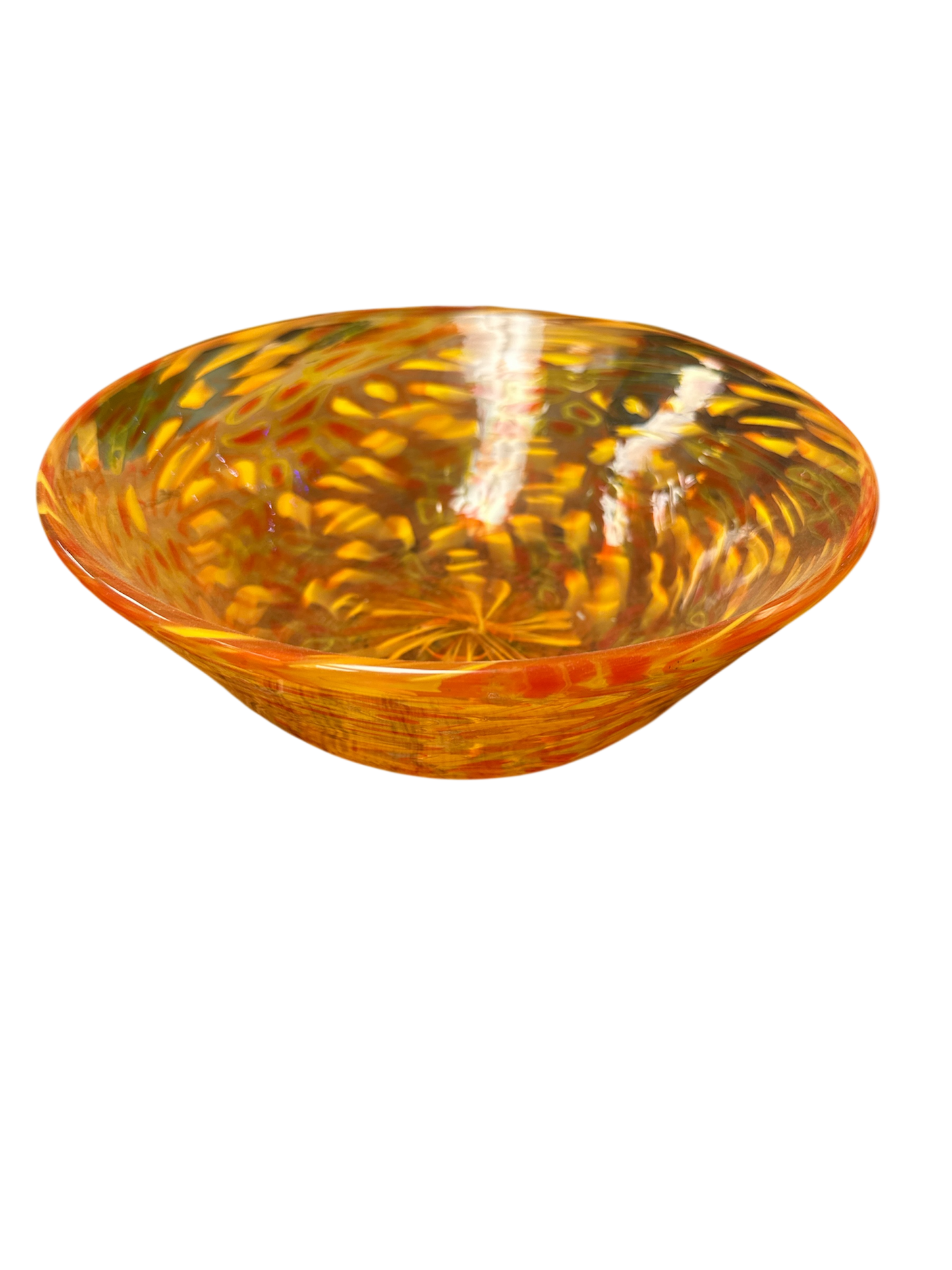 Orange Glass Bowl