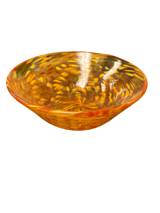 Orange Glass Bowl