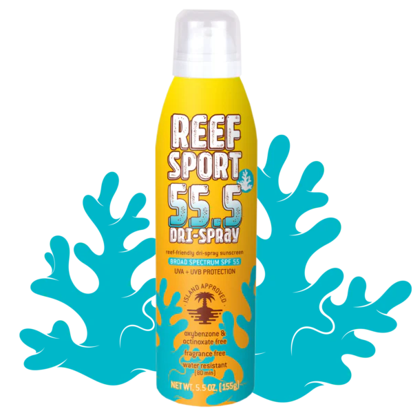REEF Sport Dri-Spray SPF 55.5 Fragrance Free Sunscreen 6oz