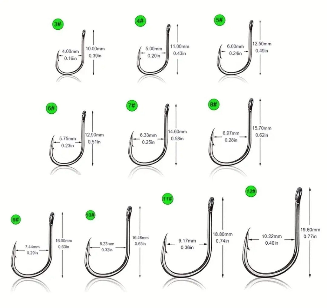 500pcs Carbon Steel Fishing Hooks #3 500pcs Carbon Steel Fishing Hooks #3