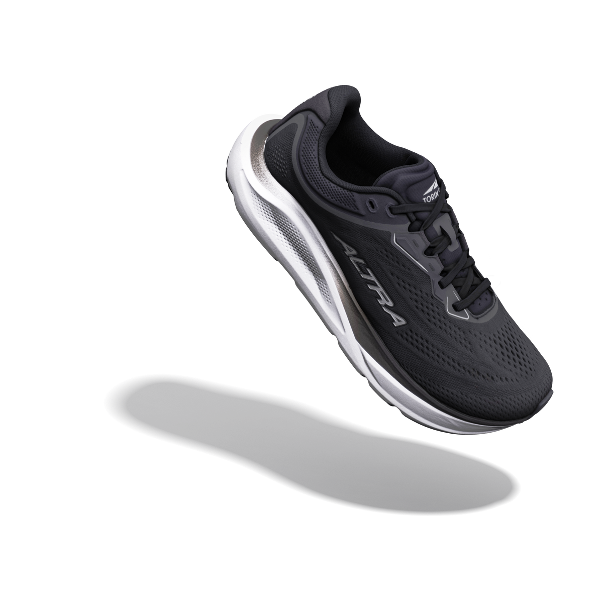 Altra Women's Torin ST in Black/White/White, Wide — angled view
