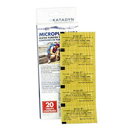 Katadyn Micropur MP1 Water Purifier Tablets - 20 Tablets