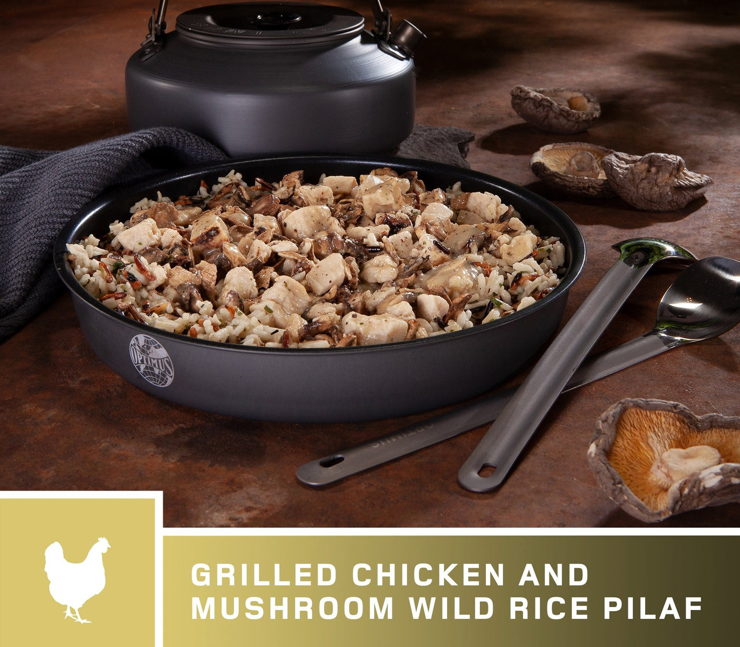 AlpineAire Grilled Chicken & Mushroom Wild Rice Pilaf Freeze-Dried Meal