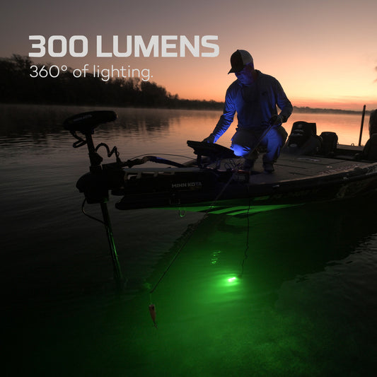 NEBO Submerser 300 Underwater Fishing Light – 300 Lumen Green Dock Light