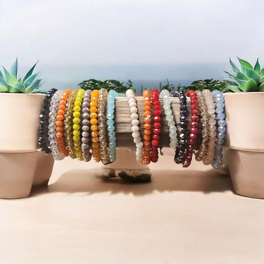 Glass Beaded Bracelet Bundle
