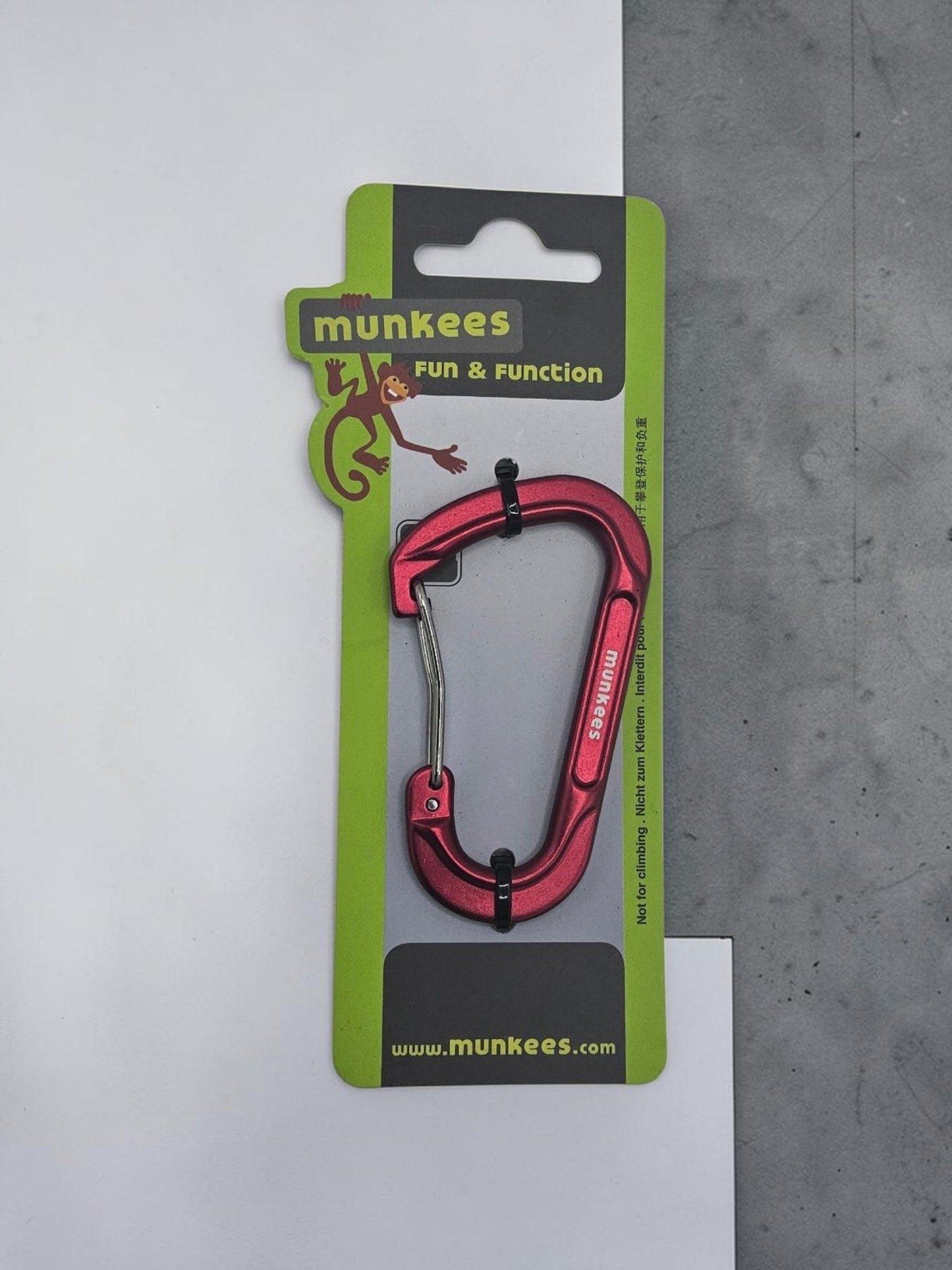 Munkees Forged Biner with Wiregate 75 mm