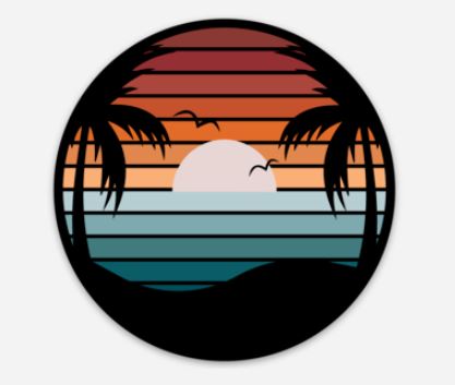 RBO Palm Trees Sticker