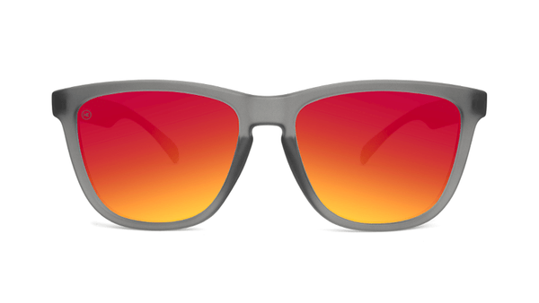 Knockaround Premiums Frosted Grey/Red Sunset Polarized