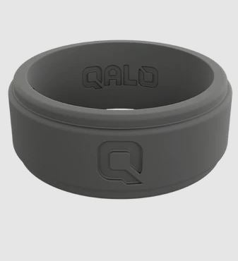 Men's Step Edge Silicone Ring Charcoal
