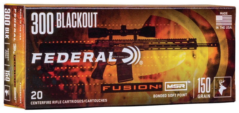 300 Blackout Federal Fusion MSR 150 Grain