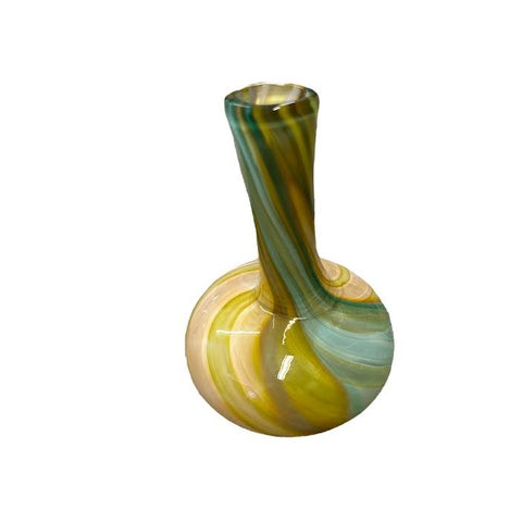 Freddie Blache Green and Tan Multicolor Vase