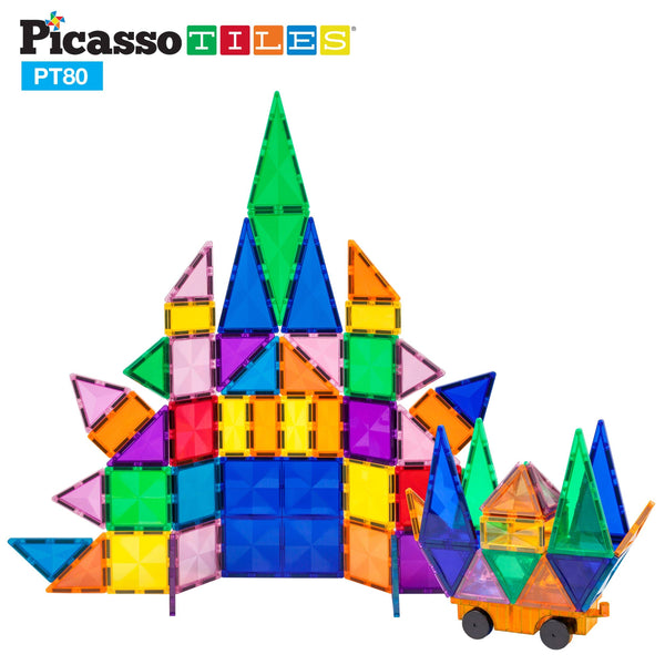 PicassoTiles - 80 Piece Master Builder Tileset