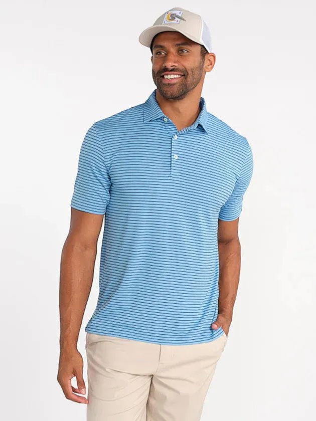 Tasc – Men’s Cloud Polo Shirt – Brookline Stripe