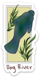 Dog River Manatee Sticker