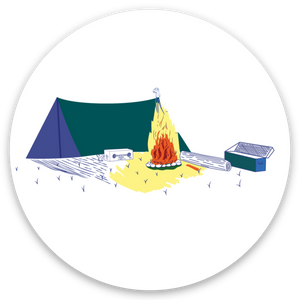 RBO Vintage Camping Sticker
