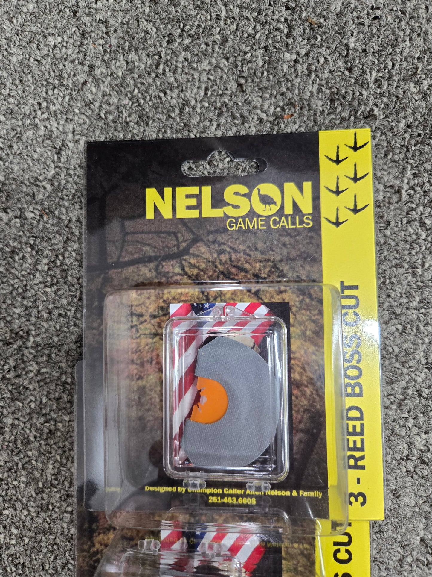 Nelson Game Calls 3 Reed Boss Cut Turkey Mouth Call – Alabama Made Diaphragm Call