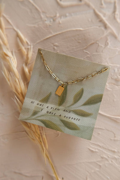 Dear Heart - Hope + Future Mini Tag Necklace