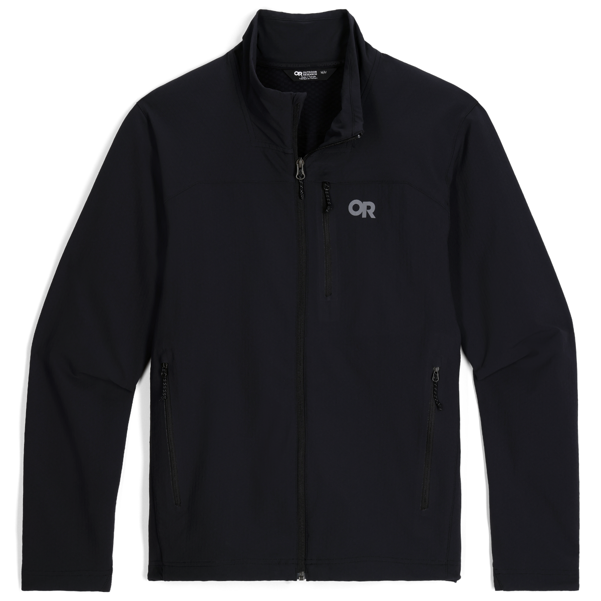 Outdoor Research Men's Ultima Soft Shell Jacket in Black, front view