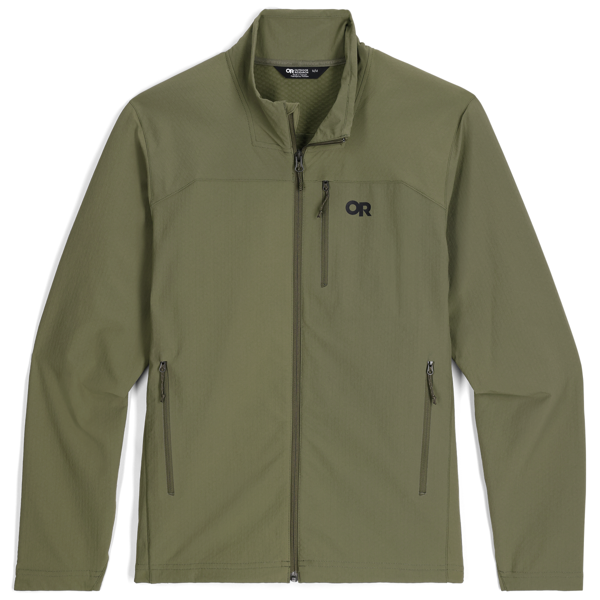 Outdoor Research Men's Ultima Soft Shell Jacket in Ranger Green, front view