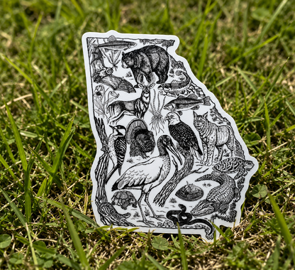 Georgia Wild Animals Sticker