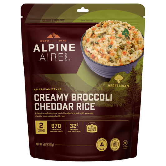 AlpineAire Creamy Broccoli Cheddar Rice Freeze-Dried Meal