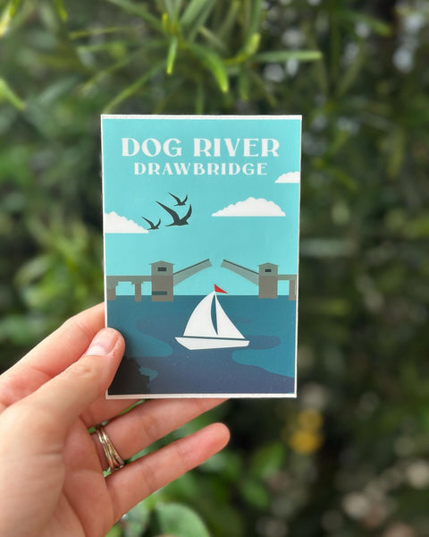 Dog River Sticker