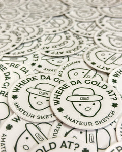 Crichton Leprechaun Amateur Sketch Sticker