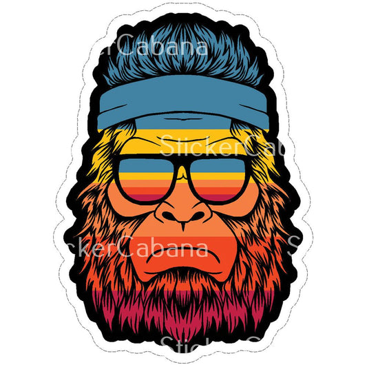 BIGFOOT COLORFUL HEAD 3" MAGNET