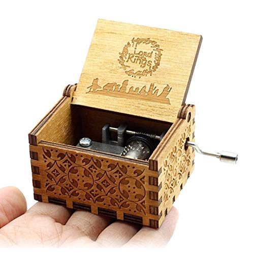 Hand-Cranked Wooden Music Box