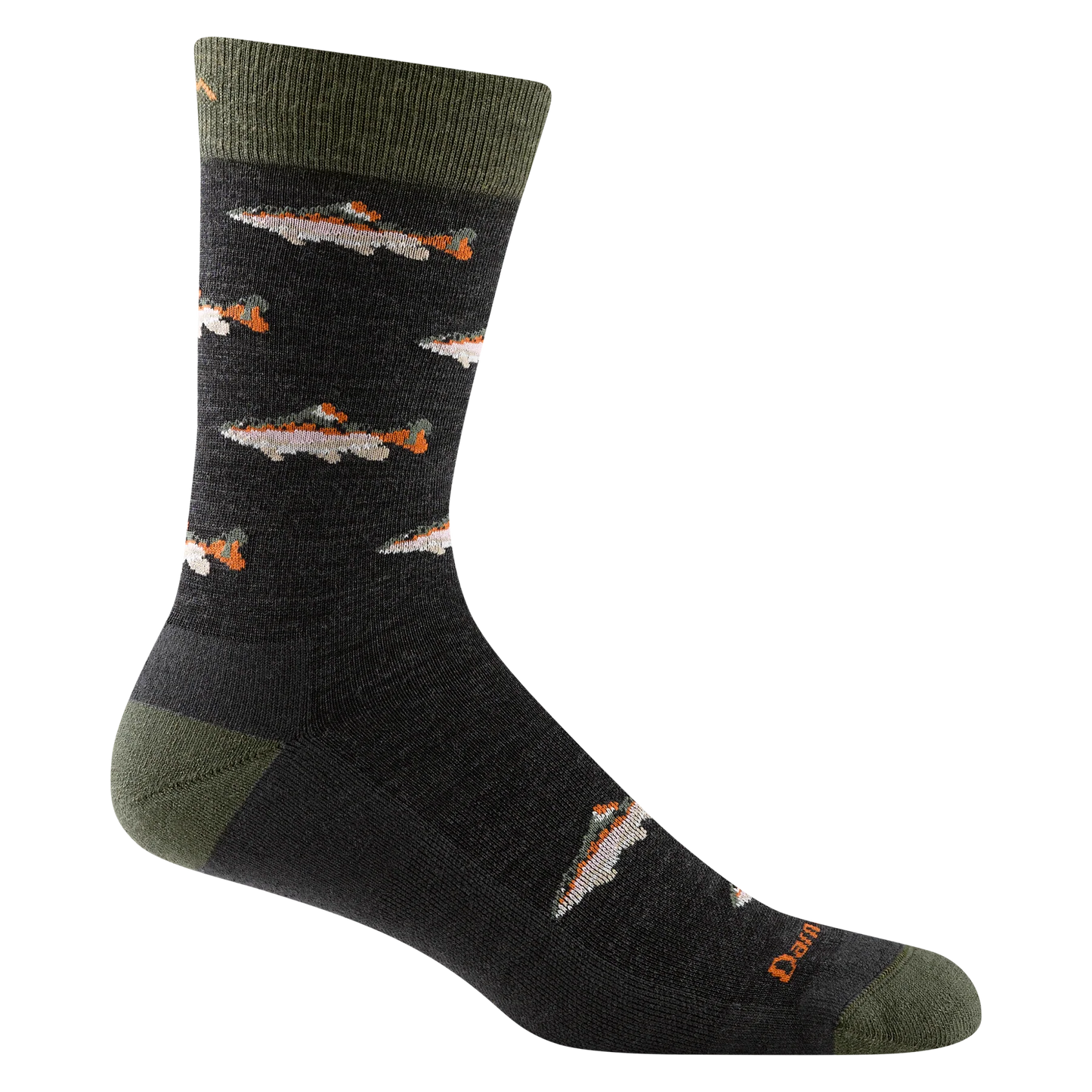 Darn Tough Men's Spey Fly Crew Lightweight Lifestyle Sock