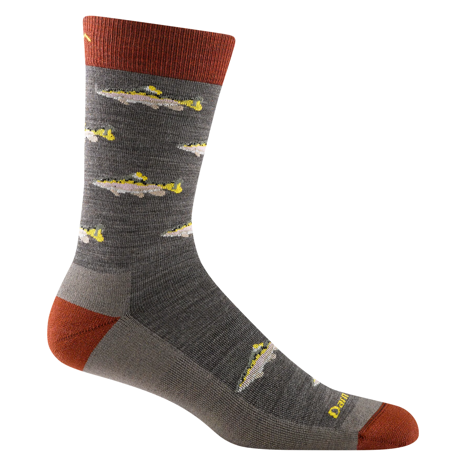 Darn Tough Men's Spey Fly Crew Lightweight Lifestyle Sock