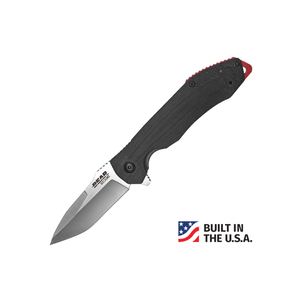 Bear and Son 4 1/2″ Frame Lock | Black G10 Flipper w/ Pocket Clip- BE22