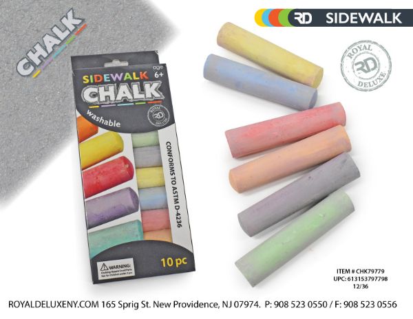 Royal Deluxe Washable Sidewalk Chalk