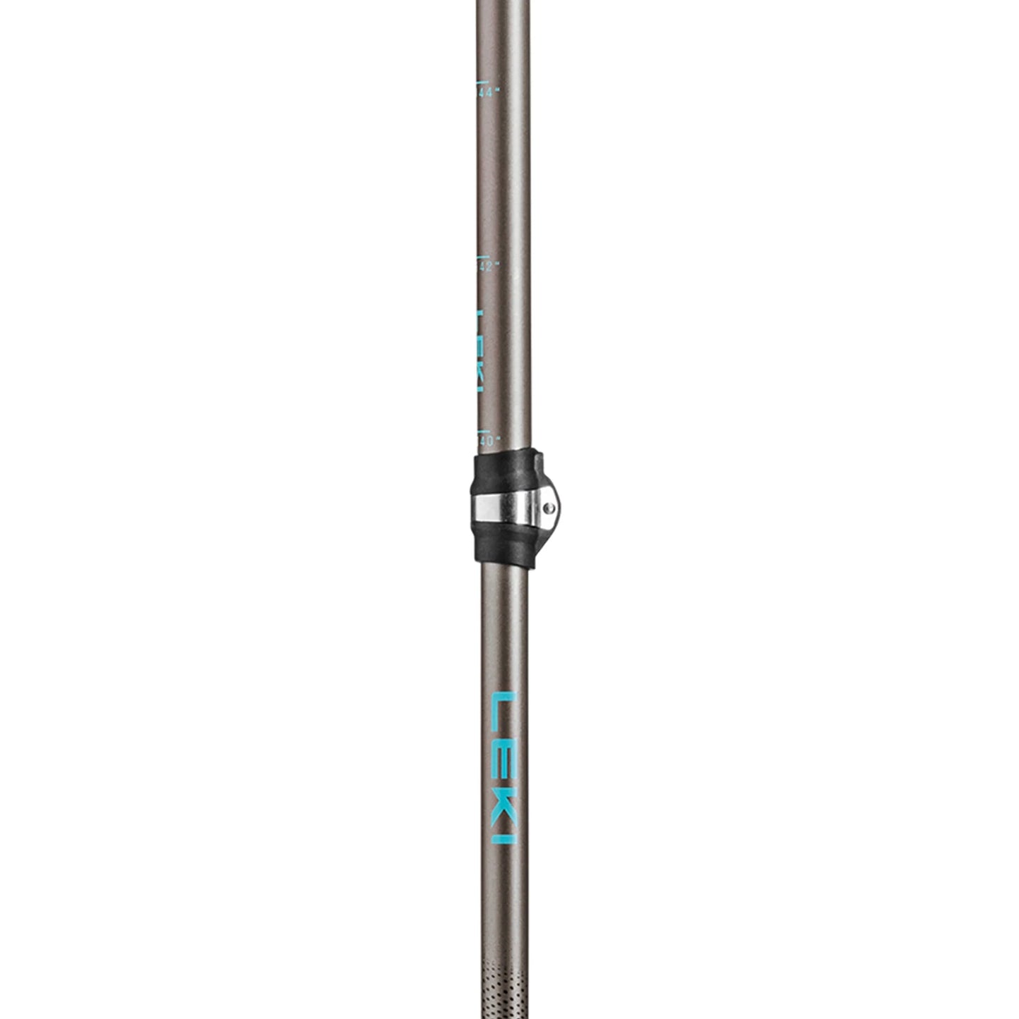 Midsection of the LEKI Cressida FX Carbon trekking pole showing the Speed Lock 2 Plus adjustment system.